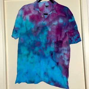 Patagonia collared tie dye t-shirt